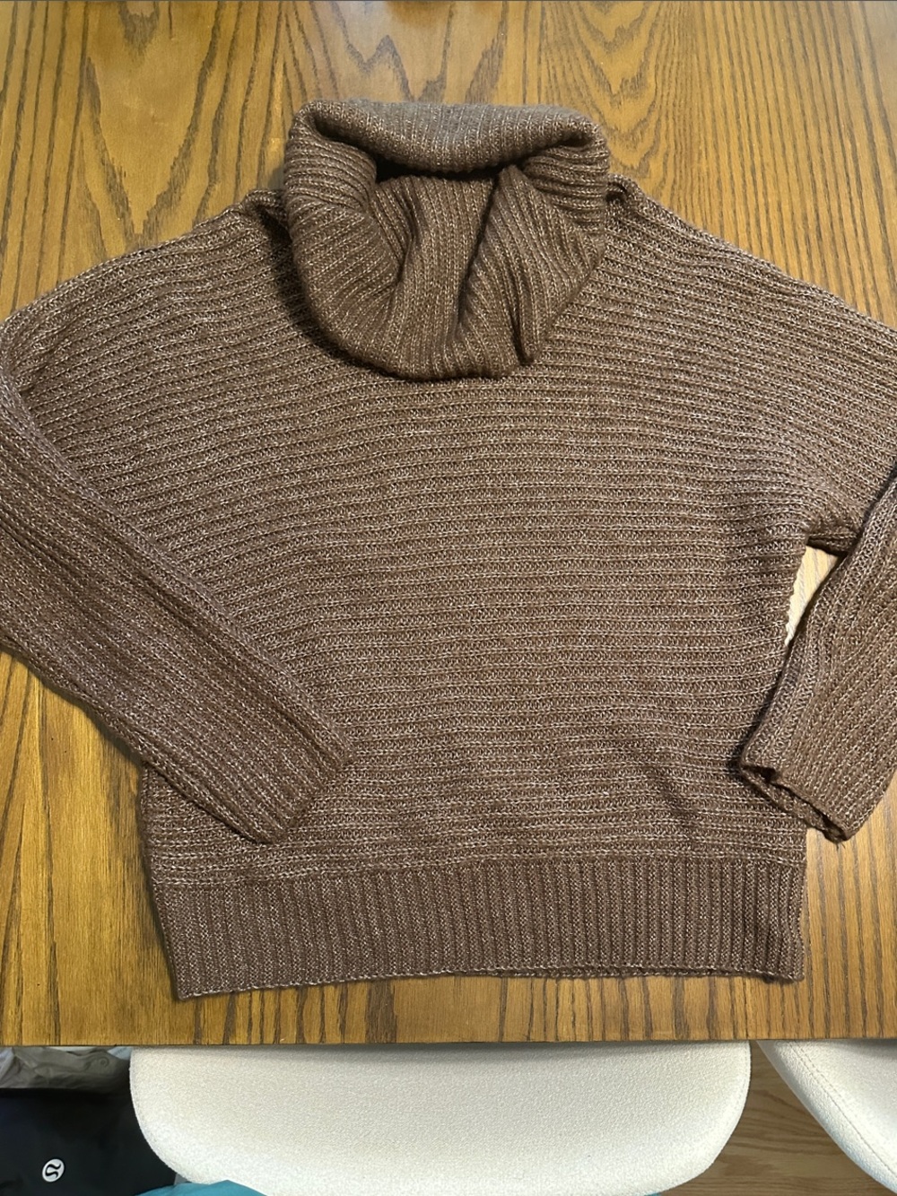 Cozy Brown Turtleneck Sweater